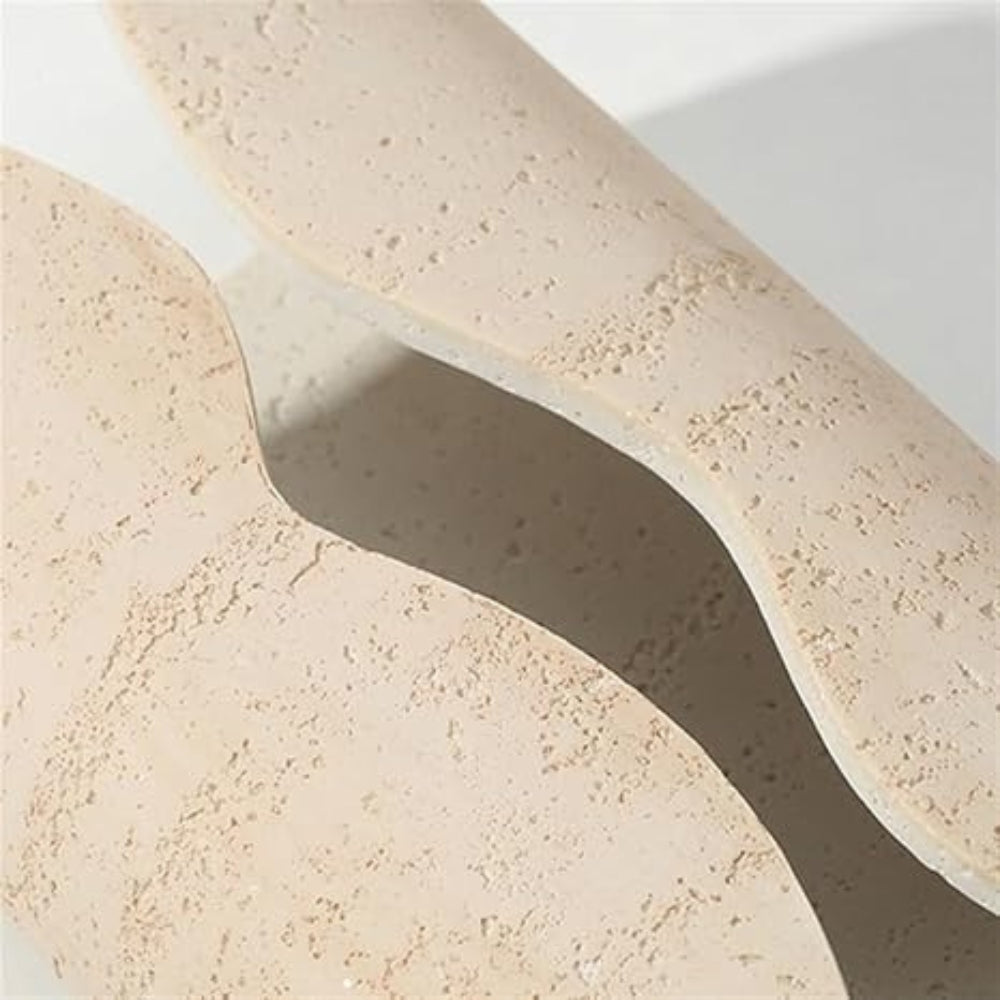 Gebogen tissuedoos van zandsteen met modern design