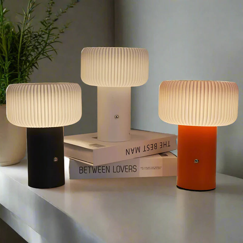 GlowSphere – Stijlvolle Tafellamp met Paddenstoeldesign