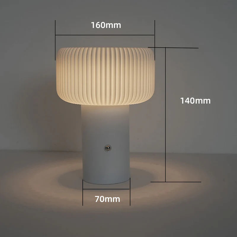 GlowSphere – Stijlvolle Tafellamp met Paddenstoeldesign
