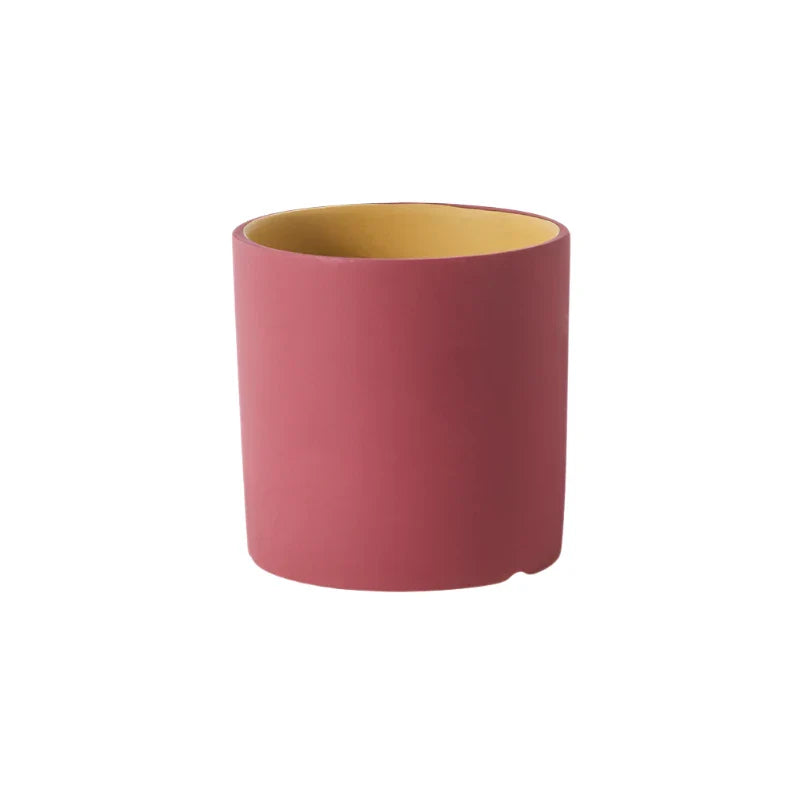 Keramische Bloempot met Glazuur en Drainagegat